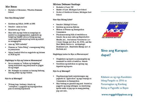 MGG briefer on presidential candidates p1